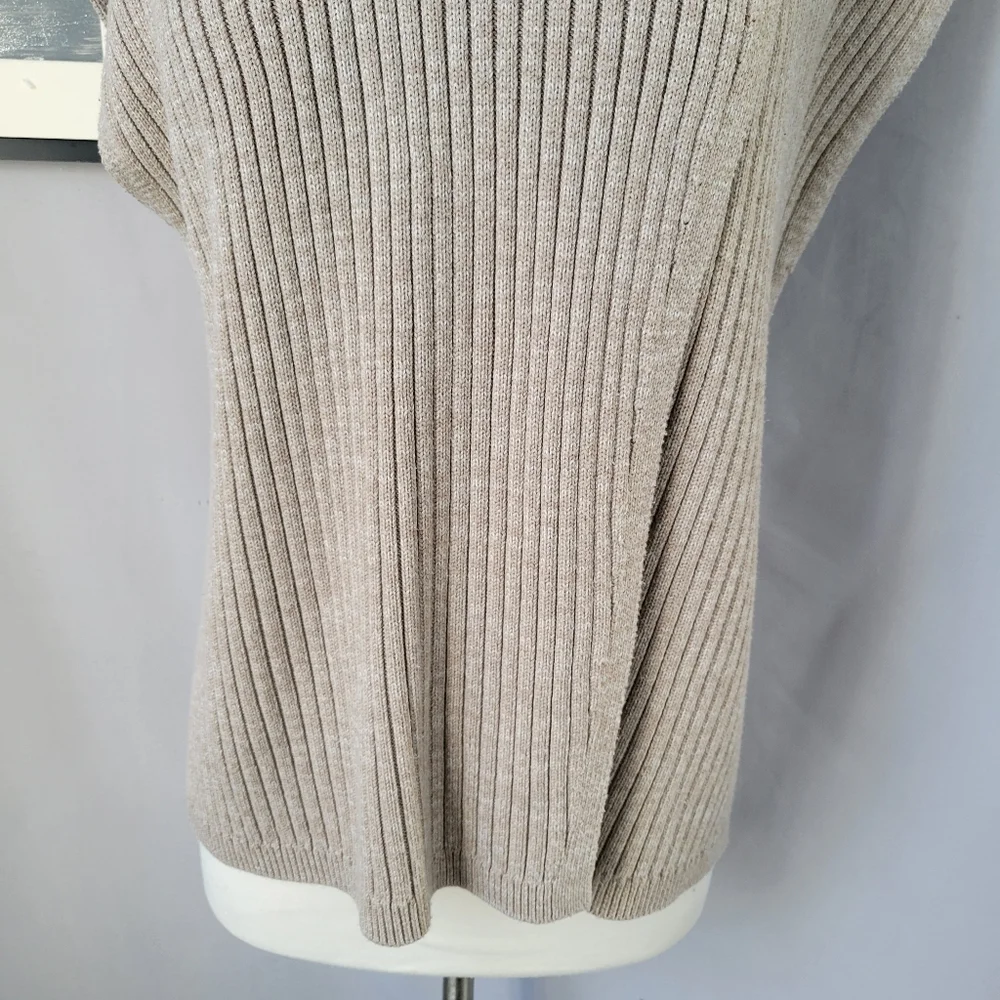 Thakoon Collective Cross Front Ribbed‎ Turtleneck Sweater M
